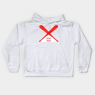 Softball Red Kids Hoodie